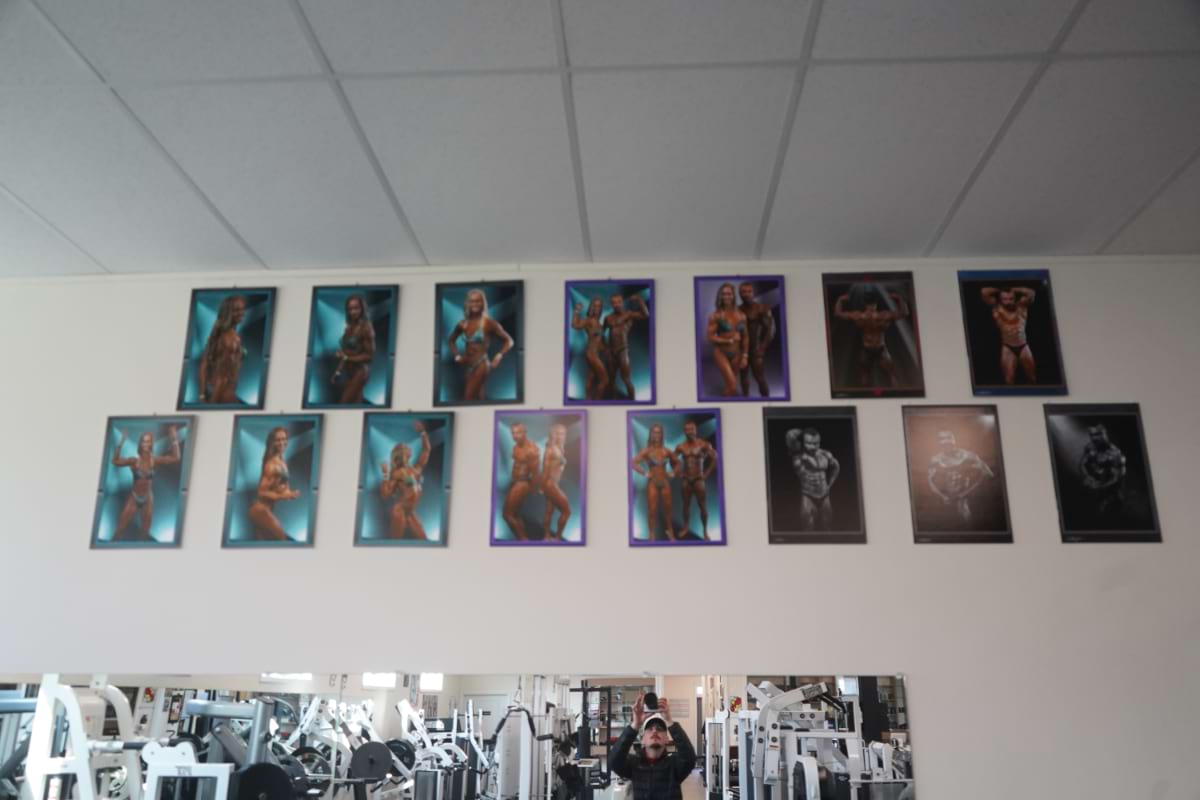 Client transformation and achievement photo wall
